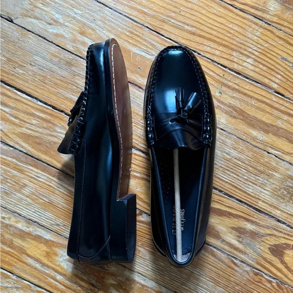 GH BASS WEEJUN TASSEL LENNOX LEATHER LOAFER - Brand New - Size 10W - Picture 6 of 8